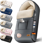 Voetenzak voor Autostoeltje en Buggy - Baby Slaapzak - Antraciet - KIDIZ® •