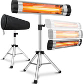 Infrarood Verwarming - Terrasverwarmer - Elektrische Heater - Zilver - KESSER®