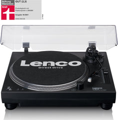 Lenco Platenspeler - Direct drive - USB naar PC encoding - L-3818BK - Zwart •