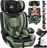 KIDIZ® Autostoeltje - 5-punts veiligheidsgordel - Groen