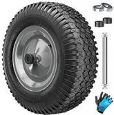 MASKO® Kruiwagenwiel - 40cm - 250kg - Lekbestendig - Antraciet •