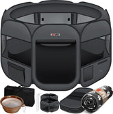 Puppyren - Hondenren- Dierenren - 64x125x125 cm - Antraciet - LOVPET®