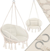 KESSER® Hangstoel Chill met Kussen voor Binnen en Buiten tot 150 kg - Beige
