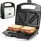 Tosti apparaat - Tosti ijzer - Sandwich maker - 800W - Zwart - Aigostar