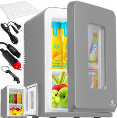 Mini koelkast - Skincare Fridge - Frigobox - 15 Liter - Grijs - KESSER®