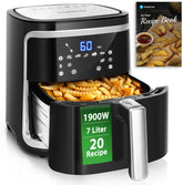 Airfryer XXL - heteluchtfriteuse - 7L - 1900W - Zwart