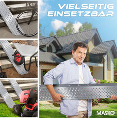 MASKO® 2X Oprijplaat - Antislip - 200kg per plaat - Zilver