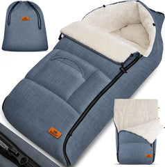 KIDIZ® Voetenzak voor Autostoeltje en Buggy - Baby Slaapzak - Jeans-Grijs