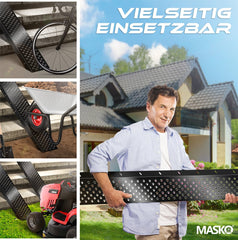 MASKO® 2X Oprijplaat - Antislip - 200kg per plaat - Zwart •