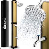 Buitendouche - Tuindouche - Zonneenergie - 35L - Zwart/Goud - Tillvex
