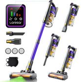 Laresar X11 Krachtige steelstofzuiger draadloos - Zonder zak op accu - 55 kPa Zuigkracht - 60 min werktijd - Kruimeldief - 550 W