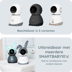 Alecto Wifi Babyfoon met Camera en App - beweegbaar - Wit