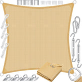 KESSER® Schaduwdoek 2x2m - Zonnezeil - Waterafstotend - Zand