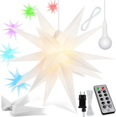 LED Kerst Ster 60 cm - 3D LED Verlichting - Warm Wit - KESSER®