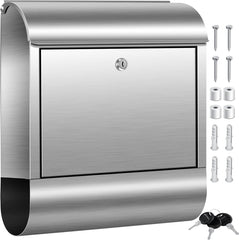 KESSER® RVS Brievenbus - Wandbrievenbus - Krantenvak - Zilver •