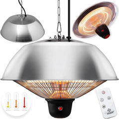 KESSER® Terrasverwarmer - Voor plafond - 1500W - Zilver