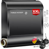 Brievenbus - Wandbrievenbus - RVS - Zwart - KESSER®