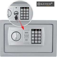 KESSER® Elektronische Kluis met cijferslot - 31x20x20cm - Zilver