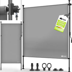 Klemluifel - Balkon luifel - Verticale luifel - 120 x 310 cm - Grijs - Tillvex®