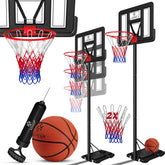 KESSER® Basketbalpaal - Basketbalstandaard - Verstelbaar - 230cm-305cm - Zwart