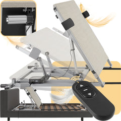 Elektrische lattenbodem - Verstelbare rugleuning - 110x243x62cm - Tectake®