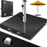 KESSER® Parasolvoet op wielen - Graniet 30kg - Ø16mm-Ø48mm - Antraciet