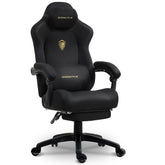 Dowinx Luxury Series Suede Bureaustoel LS-66D68E - Zwart