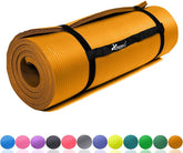 Yogamat - Fitness mat - Sportmat - Yoga mat extra dik - 185x60 cm - Oranje - Sens Design