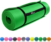 Yogamat - Fitness mat - Sportmat - Yoga mat extra dik - 190x100 cm - Groen - TRESKO