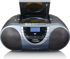 Lenco SCD-6800GY - Draagbare radio cd speler met DAB en mp3 - Grijs •
