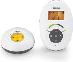 Alecto DBX-125 - Full Eco DECT Babyfoon met Display - Wit/Antraciet •