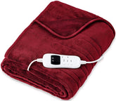 Elektrische deken - Warmtedeken - 2 persoons - 180x200 cm - Rood - Sinnlein® •