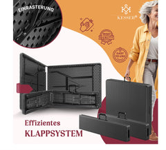 KESSER® Biertafel - Picknicktafel - Opvouwbaar - Zwart •