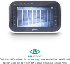 Alecto DVM200M - Babyfoon met Camera - Temperatuurweergave - Op afstand Beweegbaar •
