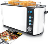 Broodrooster - Toaster - 4 sleuven - 1250W - Wit