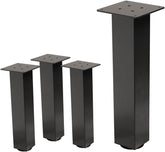 Tafelpoten - Metaal - Set van 4 - 42 cm - Donkergrijs - ML-Design