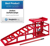 AREBOS Oprijbokken Auto 2000 kg - Oprijbok - Oprijplaat Auto - Oprijplaat Ramp - Oprijplaat - Oprijbrug Auto - Met Hydraulische Krik