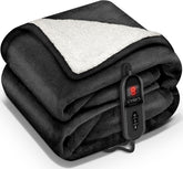 Elektrische deken - Warmtedeken - 1 persoons - 180x130 cm - Zwart - Sinnlein®