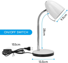 Tafellamp - Bureaulamp - Tafellamp slaapkamer - Wit - Aigostar