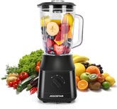 Blender - Smoothie Maker - Glazen kan - 1,5L - 800W - Zwart - Aigostar
