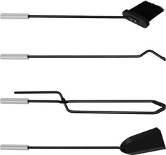 KESSER® Haardset 5-delig - Haardstel - Zwart