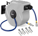 Automatische Luchtslanghaspel - Luchthaspel - 20 meter - Grijs