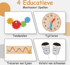 Olvy Kids - 4-in-1 Leertoren - Keukenhulp - Learning Tower - Montessori Leertoren - Kindertrap - Keukentoren - Met Glijbaan •