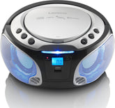 Lenco SCD-550SI - Draagbare radio met Bluetooth® en LED verlichting - Zilver