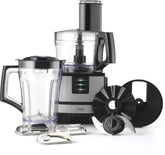 Trebs Keukenmachine - 2 snelheden - Meerdere accessoires - 99394 - Zwart RVS •