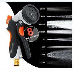 Flexibele Tuinslang - Inc. sproeikop - 22,5 meter - Antraciet