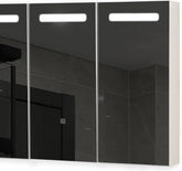 Badkamerspiegel met verlichting - Spiegelkast - 90x65 cm - Aquamarin