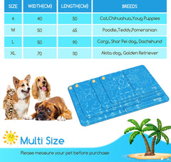 Nobleza Koelmat voor honden en katten - 70x110cm - Blauw