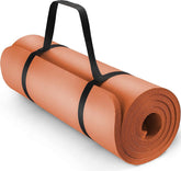 Yogamat - Fitness mat - Sportmat - Yoga mat extra dik - 185x60 cm - Oranje - Tresko