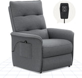 Fauteuil met armleuning - Relaxfauteuil - Relaxstoel - Elektrisch - Dronkergrijs - X1DG-EUV1 - FLEXISPOT